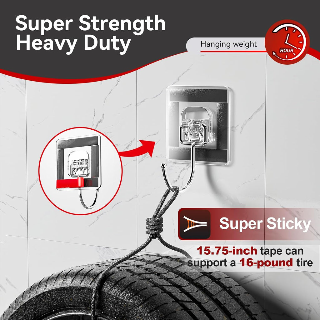2 Rolls Car Double Sided Tape High Temperature Resistant Heavy Duty, 19.7 Ft X 0.6 ", Strong Adhesion and