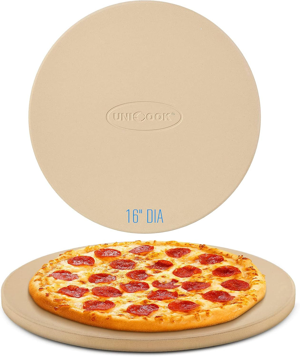 16" Round Pizza Stone for Oven and Grill, Cordierite Baking Stone