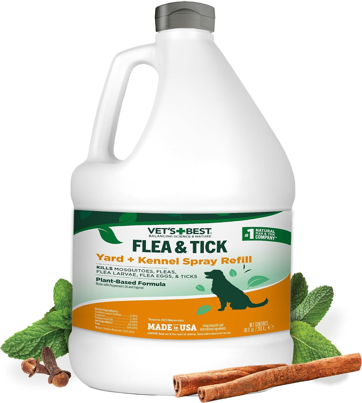 Flea & Tick Spray for Dogs, Plant-Based Spray, Pest Control, 8oz
