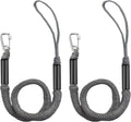 Bungee Dock Line with Stainless Steel Clip – Boat Dock Rope with Foam Float for Kayak, Canoe, Pontoon, Watercraft