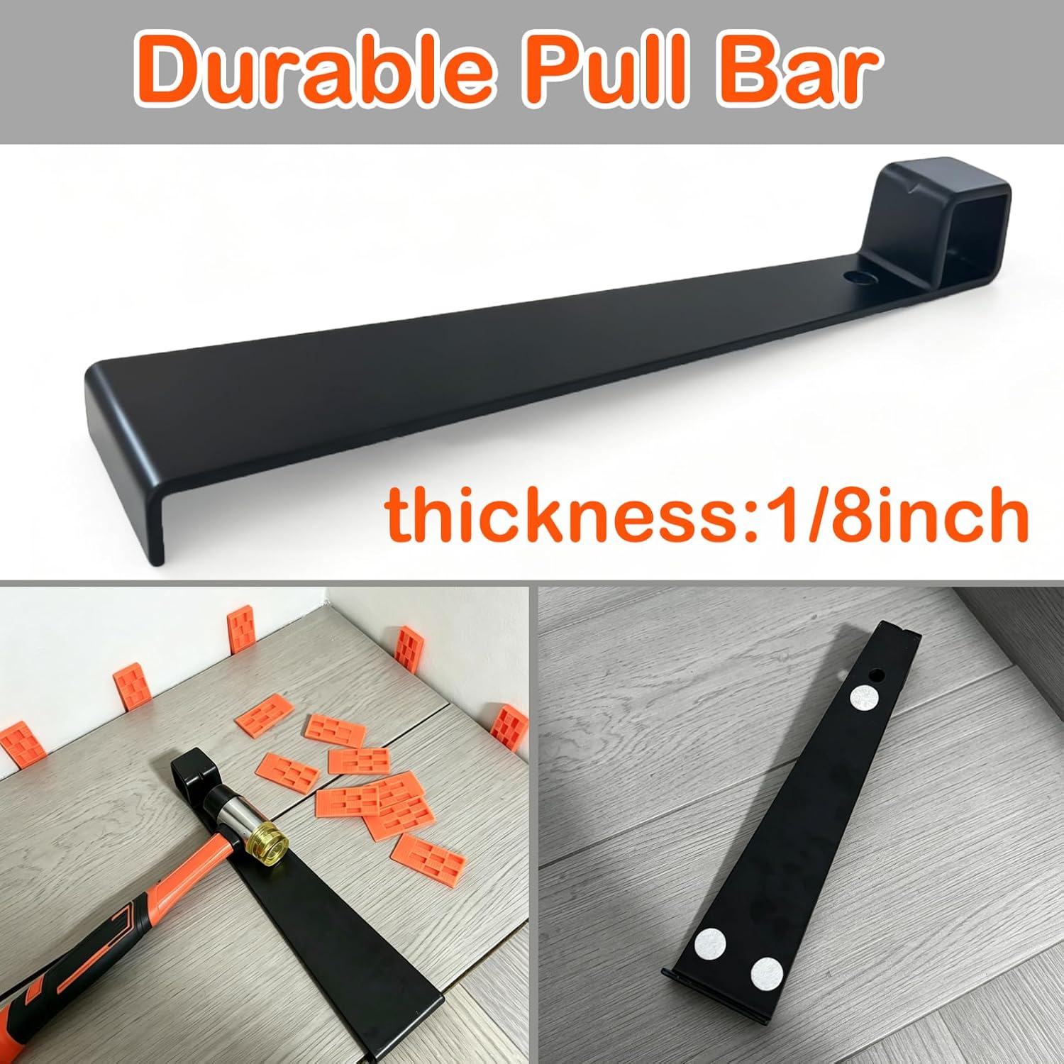 Laminate Flooring Tools,Pull Bar, Double-Faced Mallet,Tapping Block with Handle,Flooring Spacers,Professional