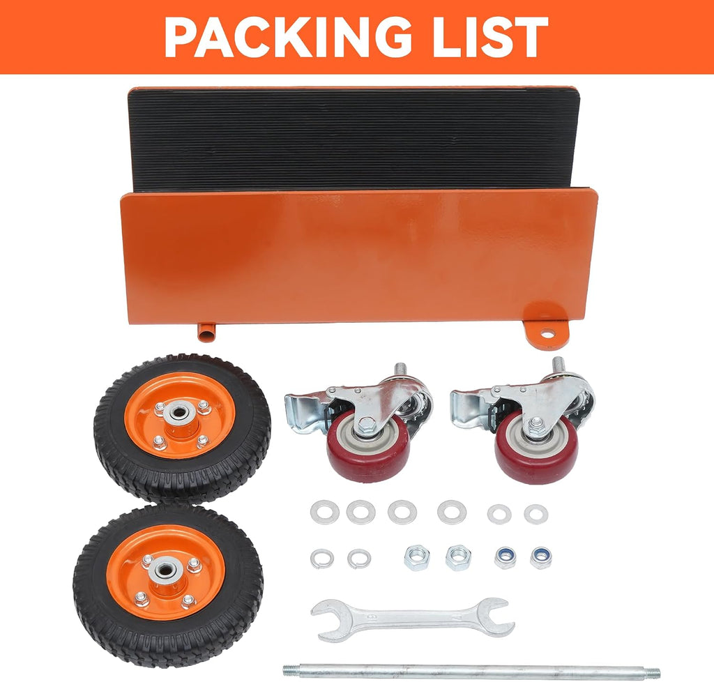 Panel Dolly Heavy Duty Door Dolly Cart 1200LBS Capacity 4 Wheel