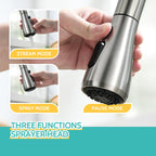 Touchless Kitchen Faucet with Pull Down Sprayer Brushed Nickel, Side Motion Sensor Kitchen Touchless Faucet with