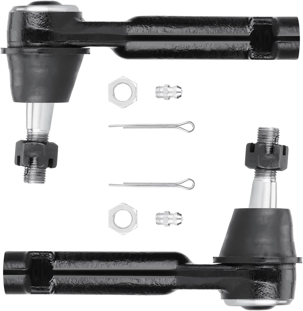 ES3493 Front Outer Tie Rod Ends for 99-06 Chevy Silverado Avalanche Suburban GMC Sierra Yukon, 02-06 Cadillac Escalade ESV Driver & Passenger Side 26059226
