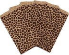 200 of 6" x 9" Craft Flat Paper Gift Bags, Leopard patterned