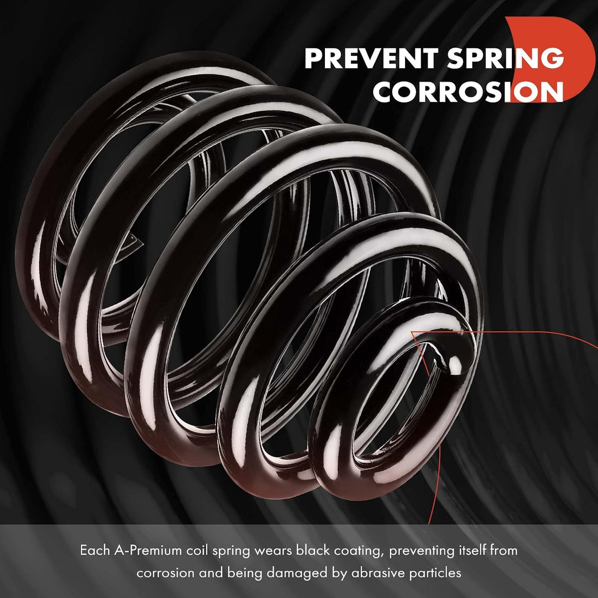 A-Premium Front Suspension Coil Spring Set Compatible with Toyota