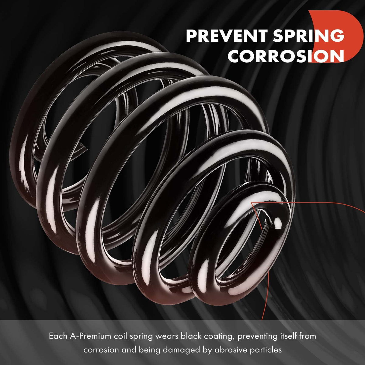 A-Premium Front Suspension Coil Spring Set Compatible with Nissan