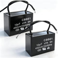 Twidec/2Pcs CBB61 Ceiling Fan Capacitor 450V AC 50/60Hz Run Capacitor 2-Wire Metallized Polypropylene Film Capacitors for Ceiling Fan Motor Start Run 10uf CBB61-10