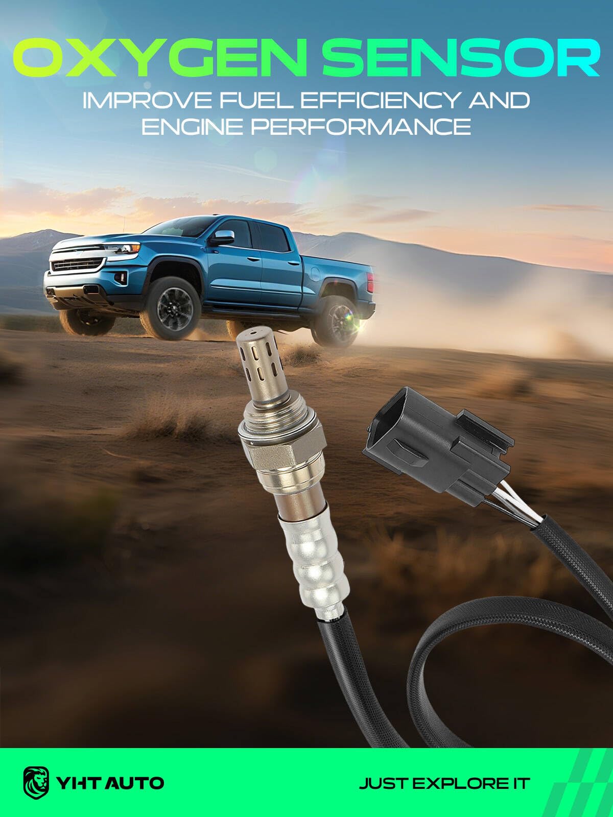 YHTAUTO Downstream O2 Oxygen Sensor for Hyundai, Kia