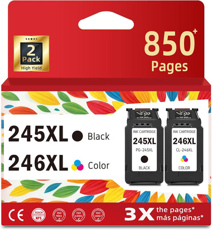 245XL 246XL Ink Cartridge for Canon PG 245 CL 246 XL Black Color Combo Replacement for Cannon PG245XL for MG2522