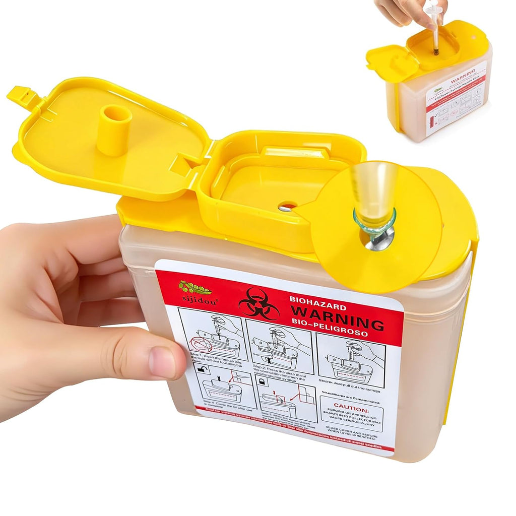 Needle Hub Clipper for Syringe and Disposal Sharps Container, Fits for Home and Travel,Compatible with Insuline