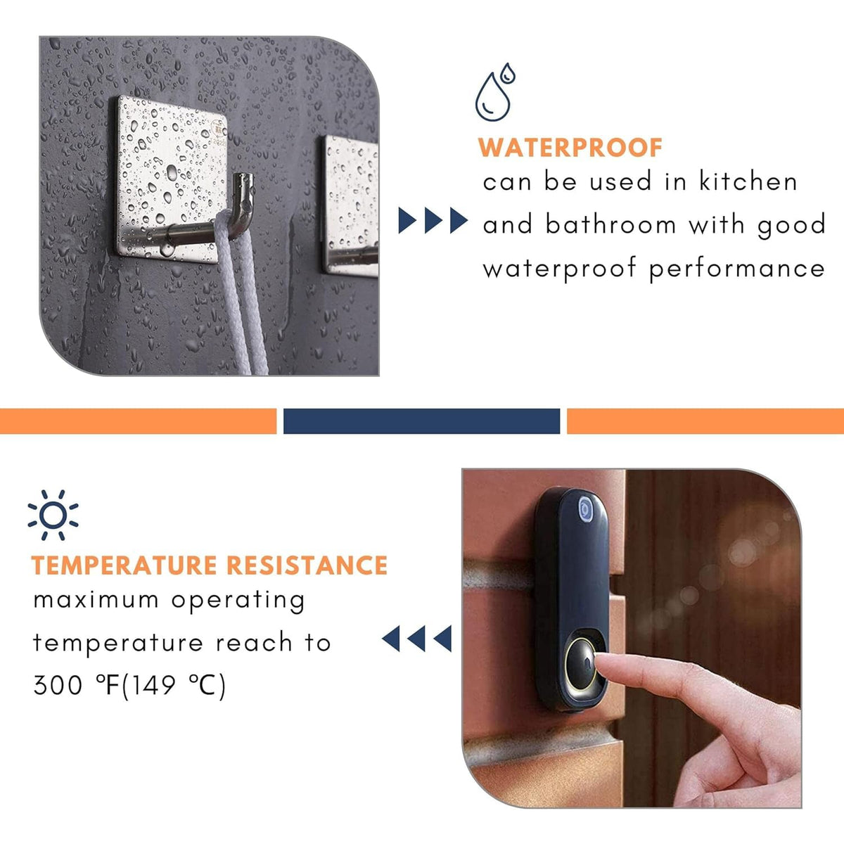 Black Double Sided Foamided Foam Tape, 1 in x 10 ft Waterproof Adhesive