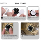 PlusRoc 4 Pack 1 Inch Self Adhesive Caster Wheels for Furniture