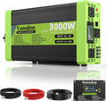 3000W Pure Sine Wave Inverter 12V DC to 120V AC Power Inverters for RV,Truck, Solar, Home, Off-Grid, Car with LCD