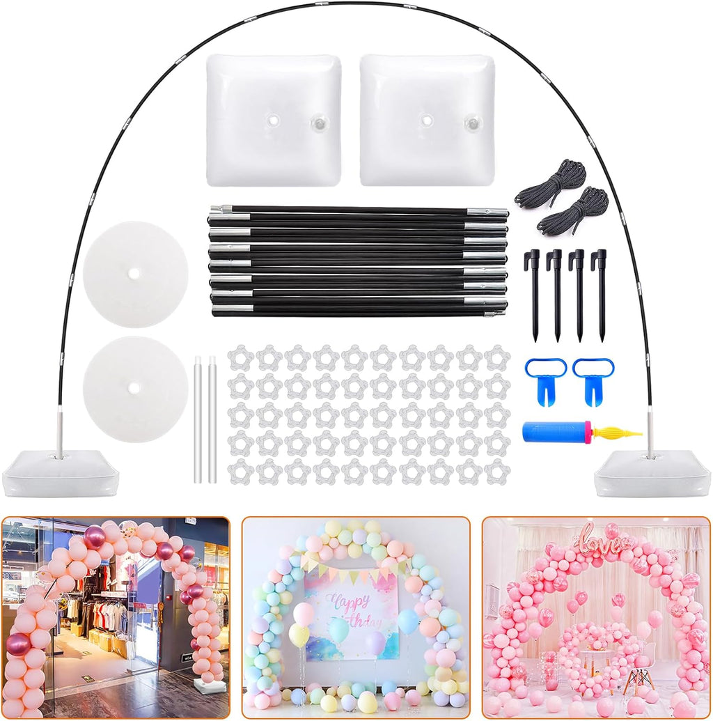 Balloon Arch Kit, 9FT Height & 10FT Width Adjustable Balloon Arch Stand Frame Garland Stand: Wedding Baby Shower
