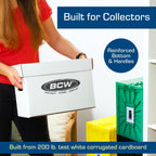 Short Comic Storage Boxes, Holds 150-175 Comics Each, White, 3 Pack