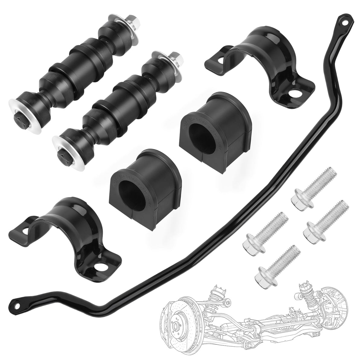 33MM Front Suspension Stabilizer Bar End Link Kit Replace #927-100 10257316
