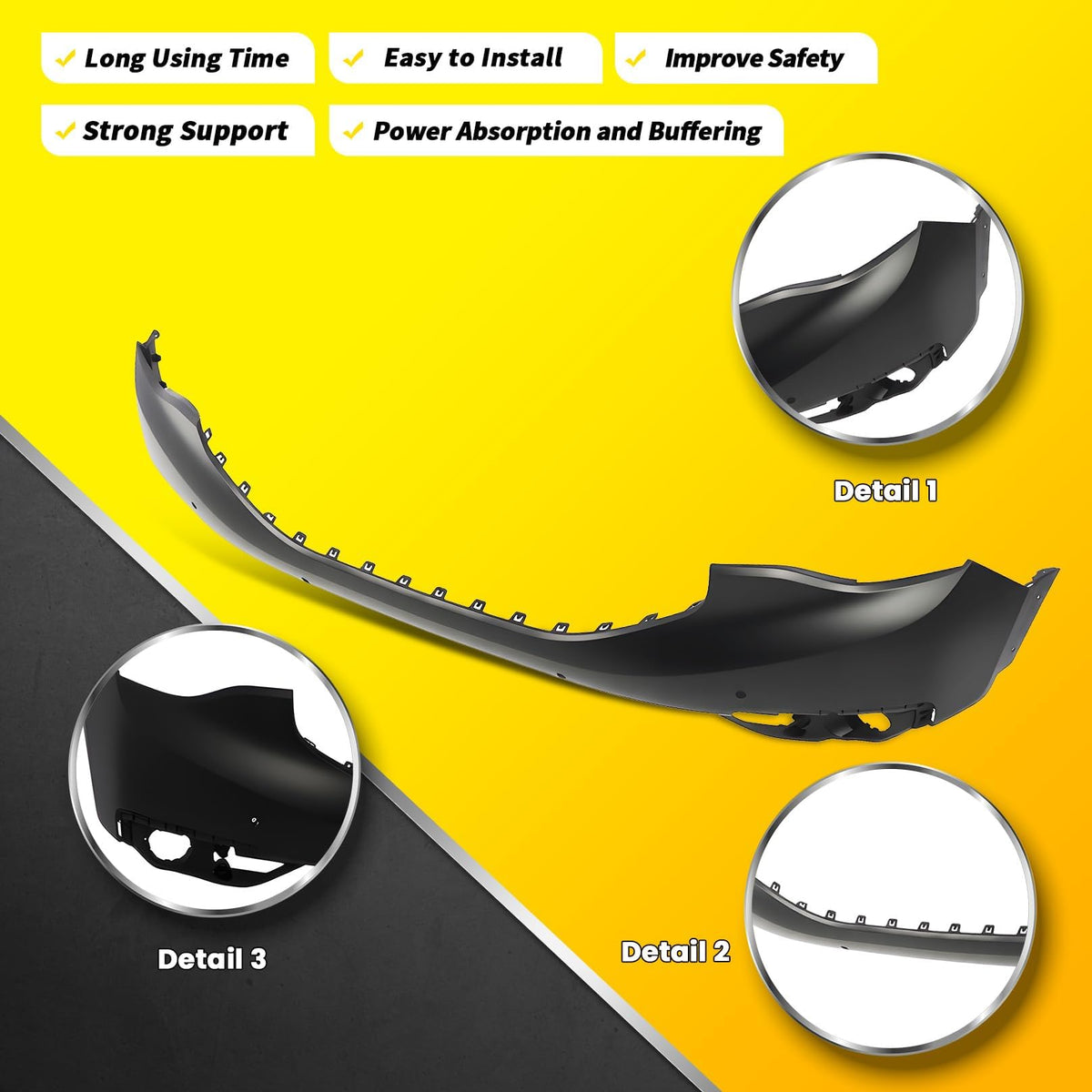 OsyphereX Front Upper Bumper Cover Compatible with Acadia 2017-2019