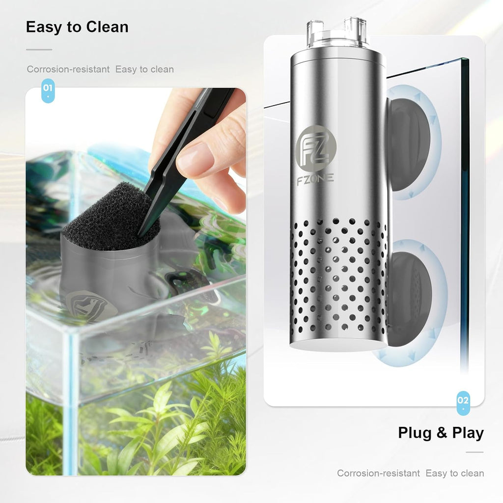 Aquarium Surface Skimmer with 4-Speed Controller for Planted Tanks