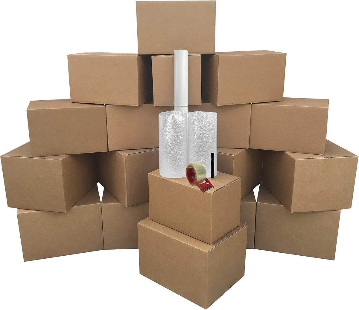 Basic Moving Boxes Kit #1, 1 to 2 Bedroom Kit, 18 Boxes