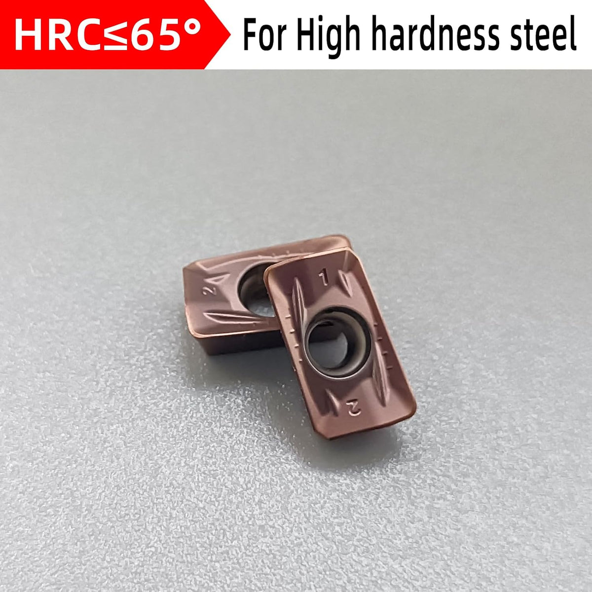 20 pcs CNC Carbide milling Inserts APMT1135 for Process HRC65 Steel-CR9011
