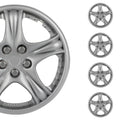14 Inch Hubcaps 4X Silver Wheel Cover Universal-Fit