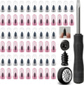 Tire Repair Rubber Nail Kit with 2 Sizes, Screw in Tire Plugs Rubber Screws, Tire Repair Screws for Tubeless Tires