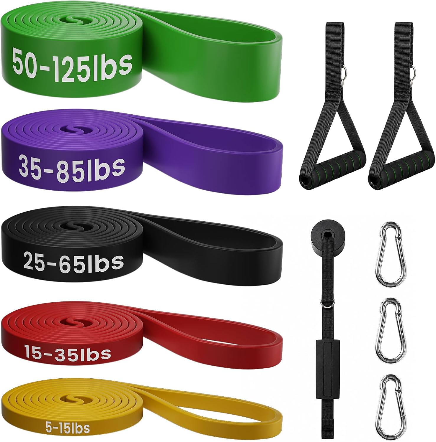 Resistance Bands for Working Out，Pull Up Assistance Bands Set, Unisex Exercise Bands for Home and Gym Workouts, Full