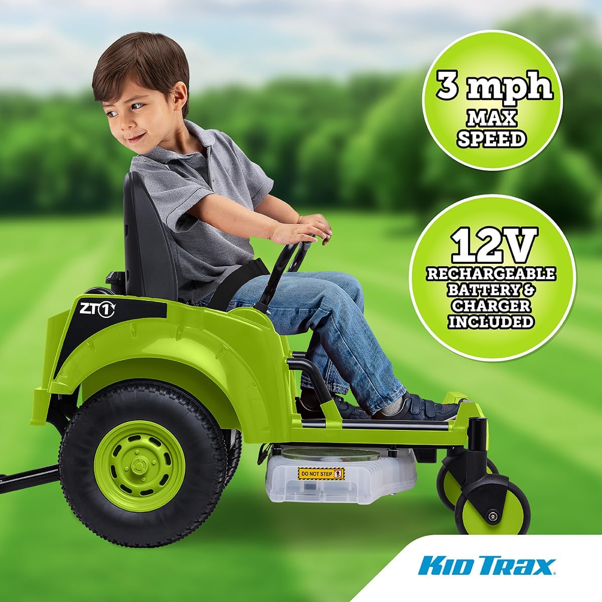 12V Zero Turn Lawn Mower Toodler Toys - Ride on Toy, Outdoor Toys, Tractor Toy, Riding Mower, Ride On Tractor, Dual
