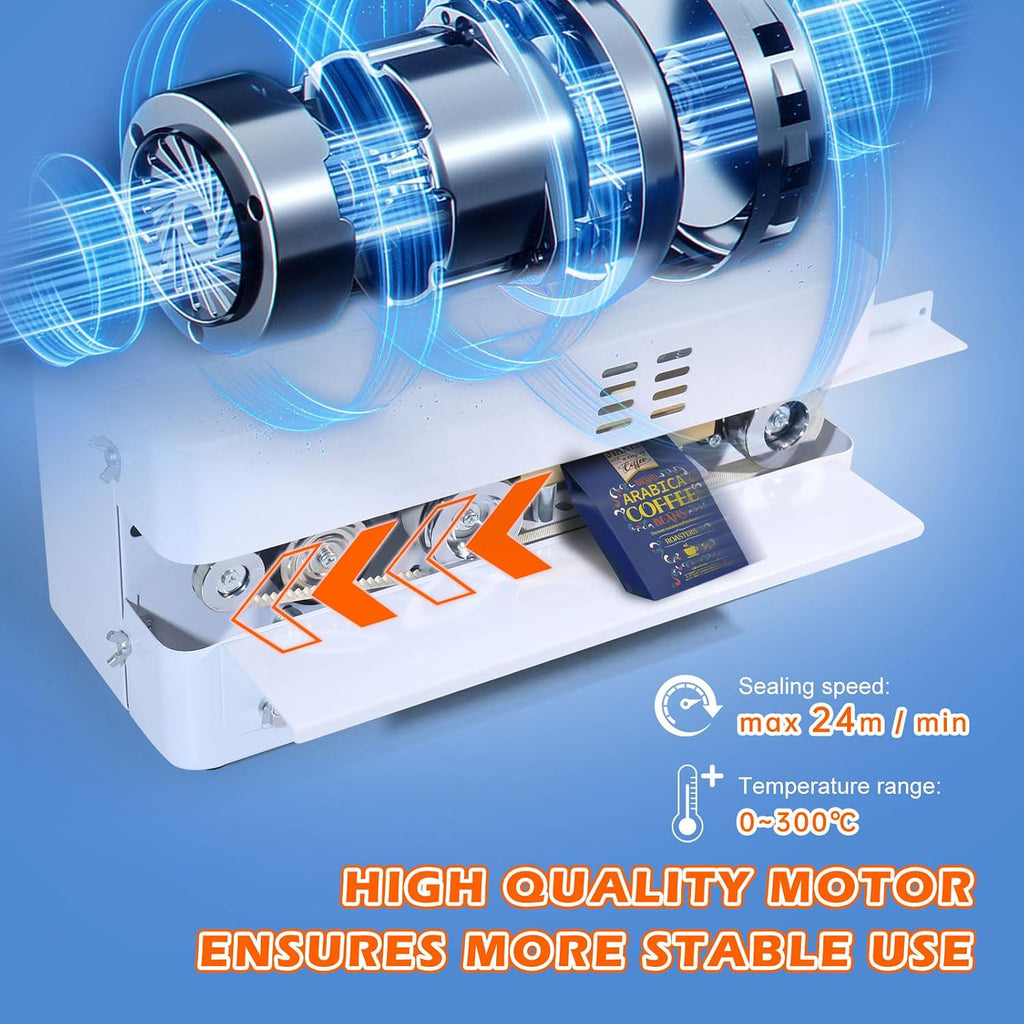 Commercial Heat Sealer Machine, Automatic Continuous Band Sealing Machine