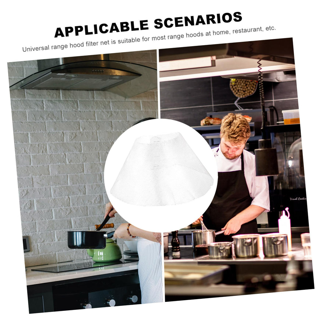 10 Pack Range Hood Filter Net, Iron Bowl Shape Kitchen Replacement