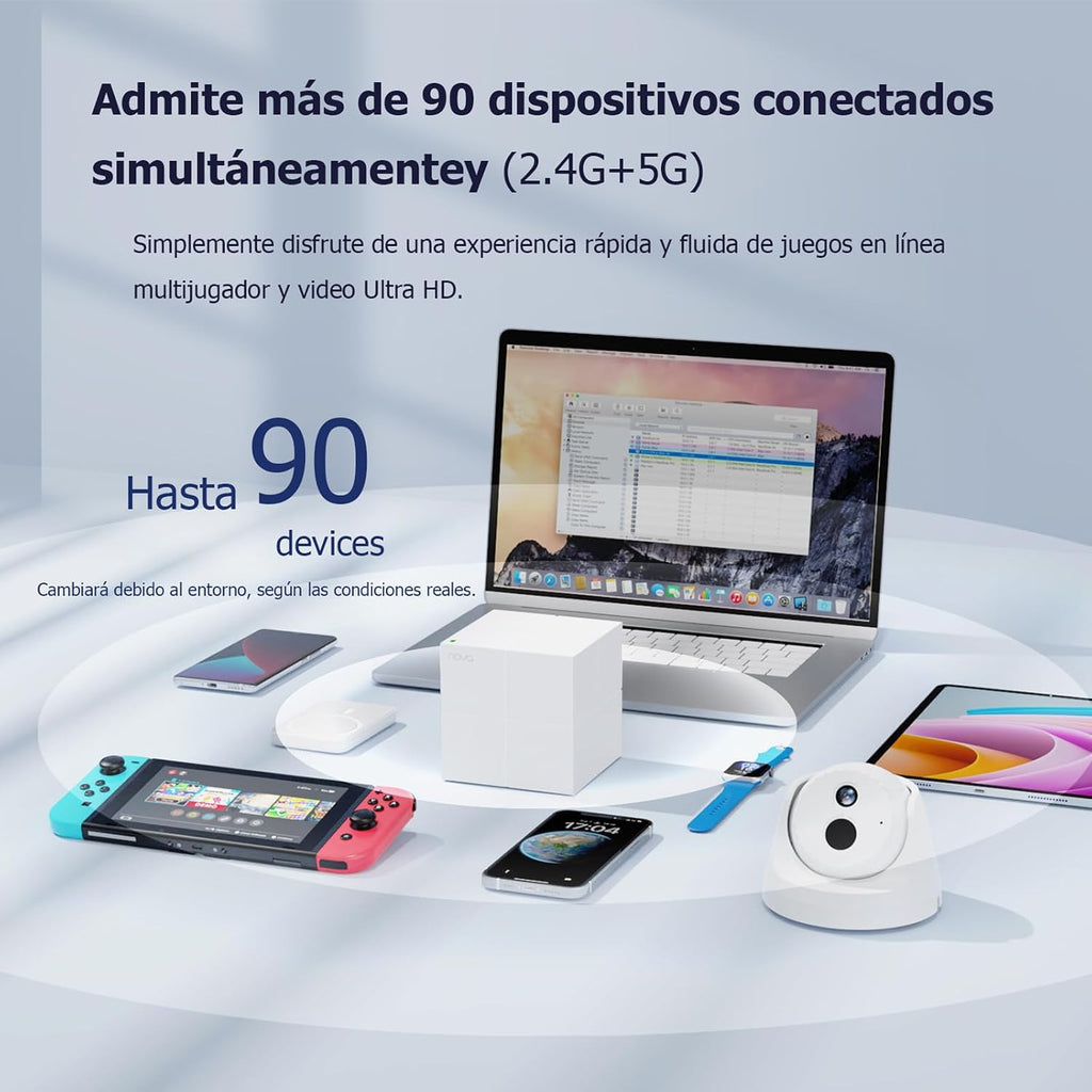 Nova MW6 Mesh WiFi System - AC1200 Whole Home WiFi Mesh Router for 3500 sq.ft Coverage - Dual-Band Gigabit Mesh