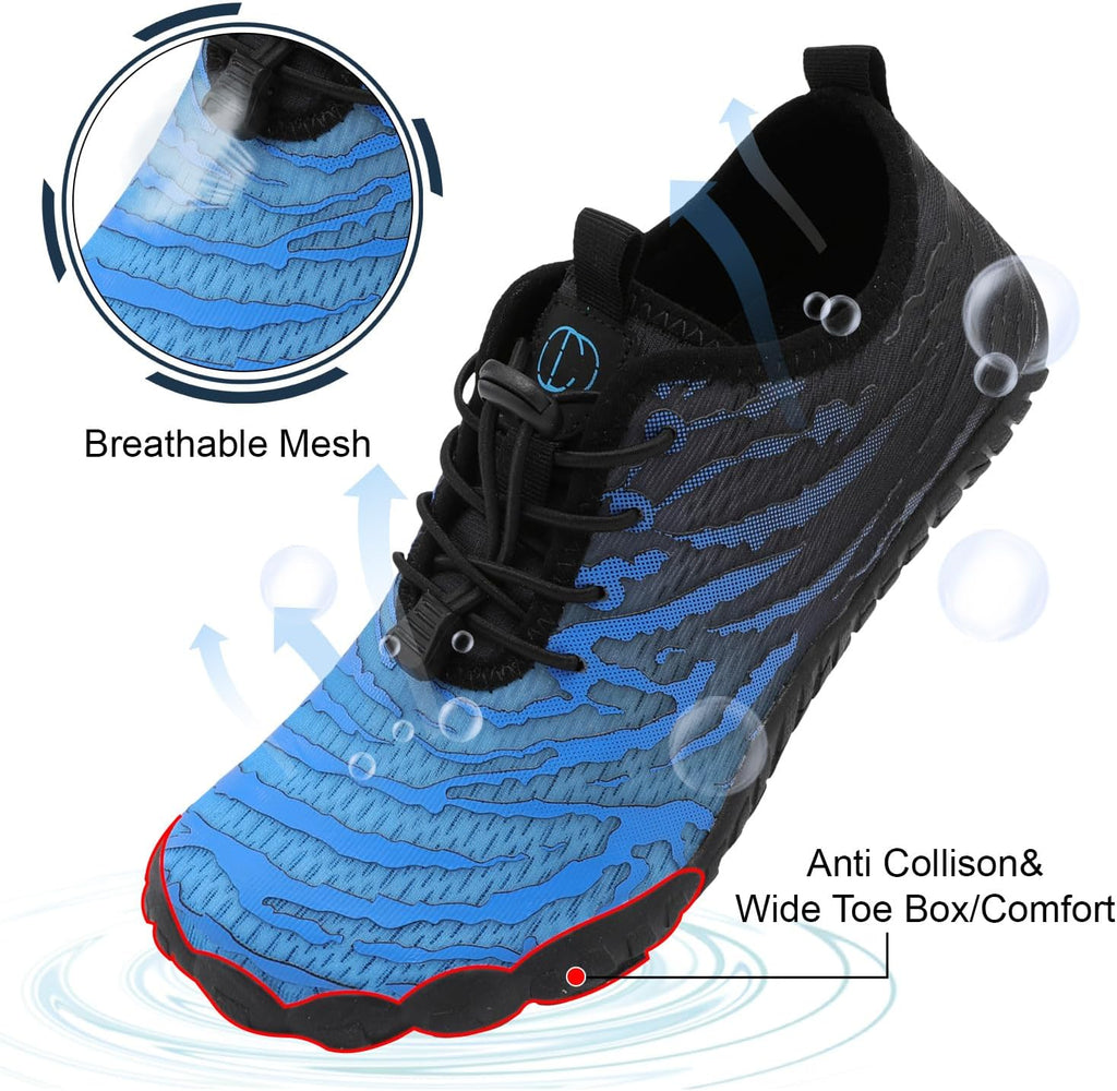 Swim Water Shoes for Women Men Quick Dry Barefoot Aqua Sneakers Shoe for Beach Hiking Diving Boating River Outdoor