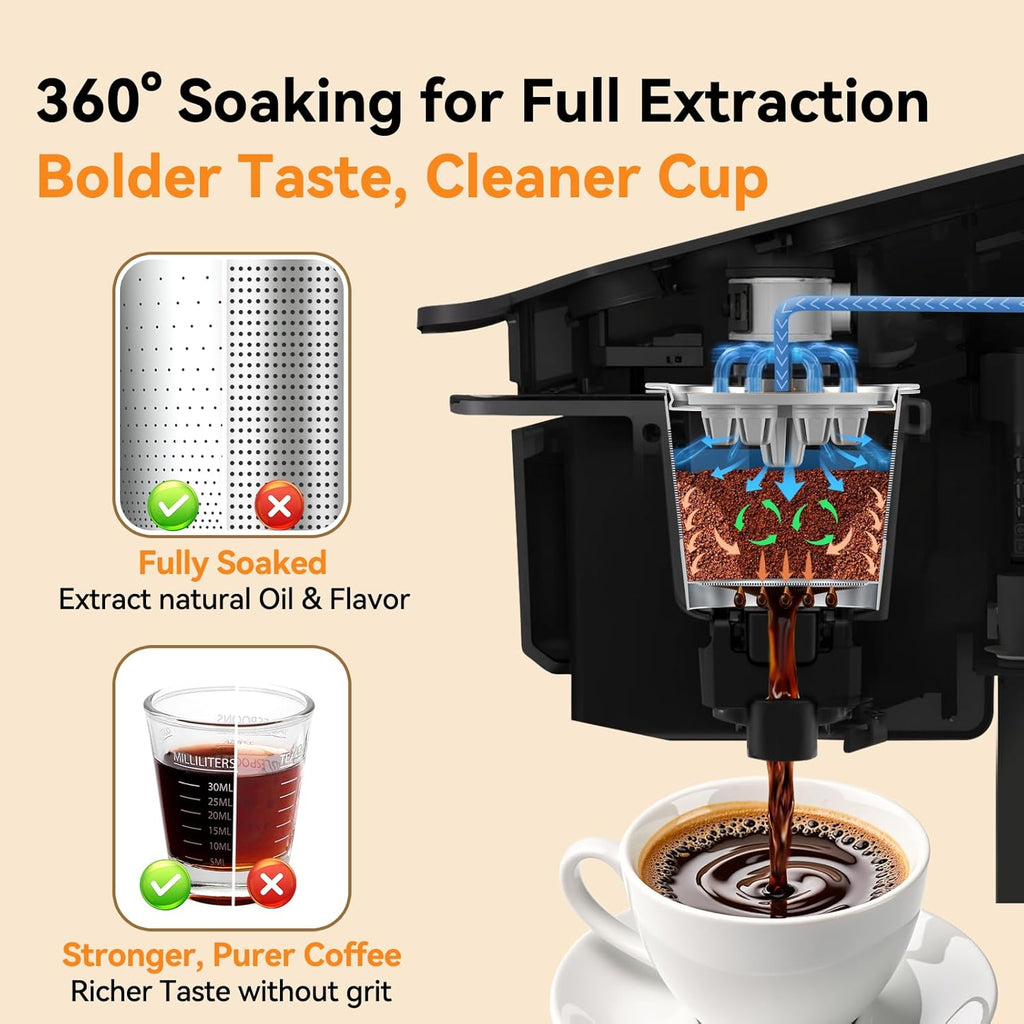 Reusable K Cups for Keurig: 2026 Updated My K cup Metal Coffee Filter Refillable Coffee Pods with 5 Holes - for K