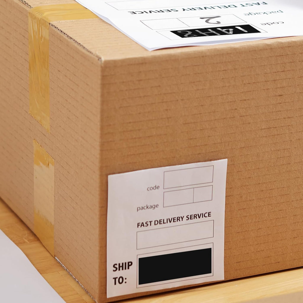 Black Rectangle Labels 3" x 1" Color Coding Stickers Roll 500 Pcs