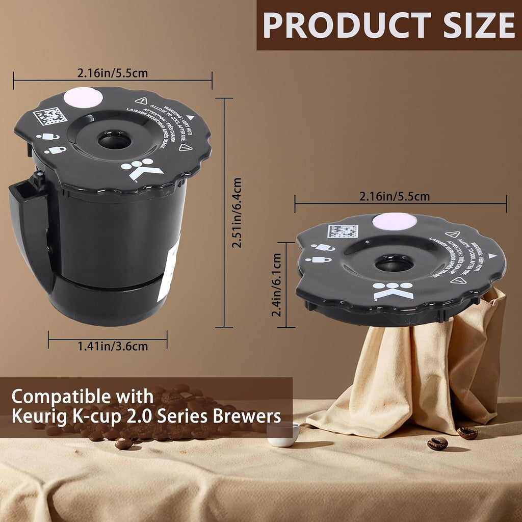 K250 Reusable Coffee Filter Compatible with Keurigg My K-Cup 2.0 1.0 | 3 Pack Refillable Ground Coffee Filter Fits