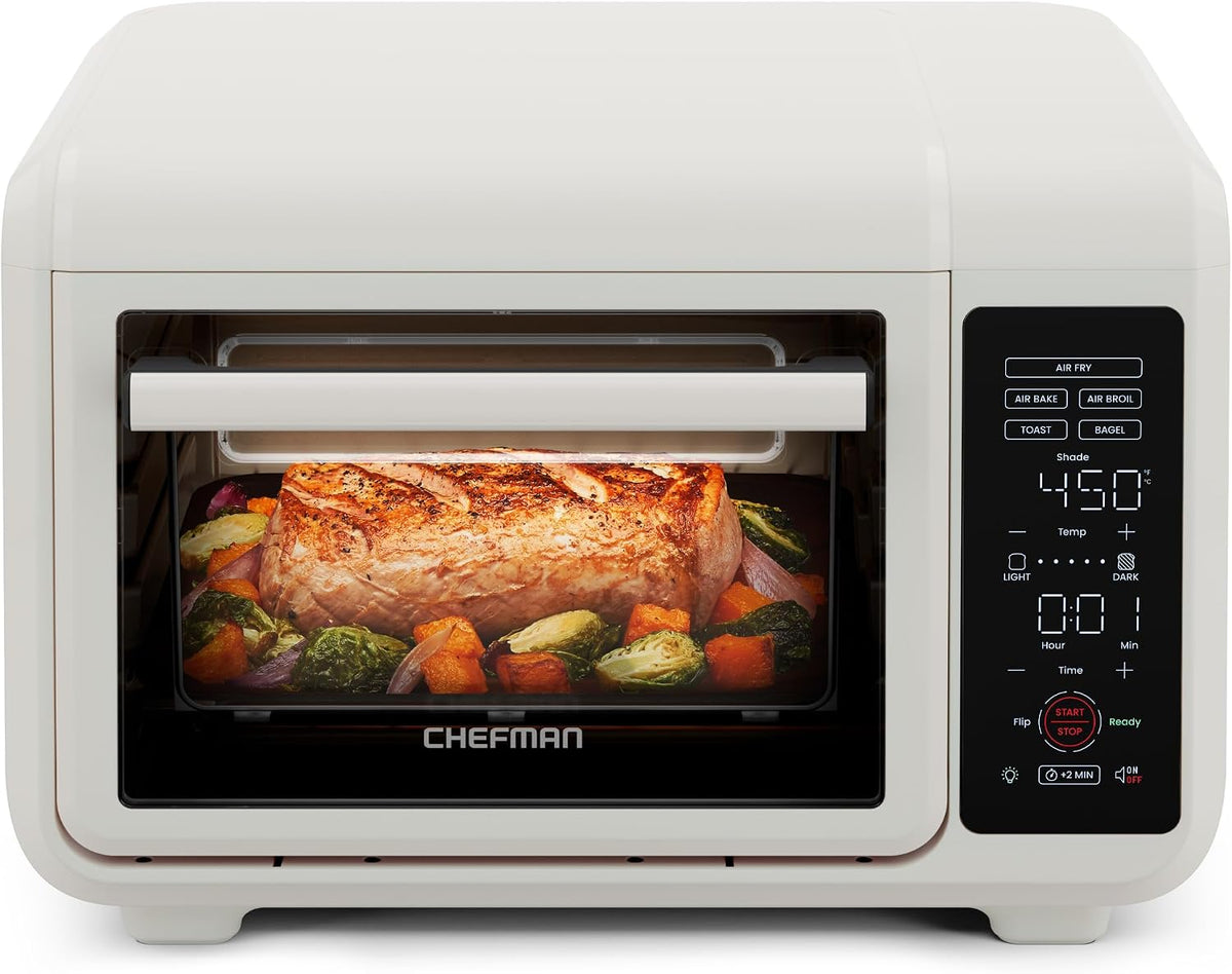 Air Fryer Toaster Oven Combo, Countertop Oven for Quick & Healthy Meals, Bake, Broil, Air Fry, Toast, and Bagel