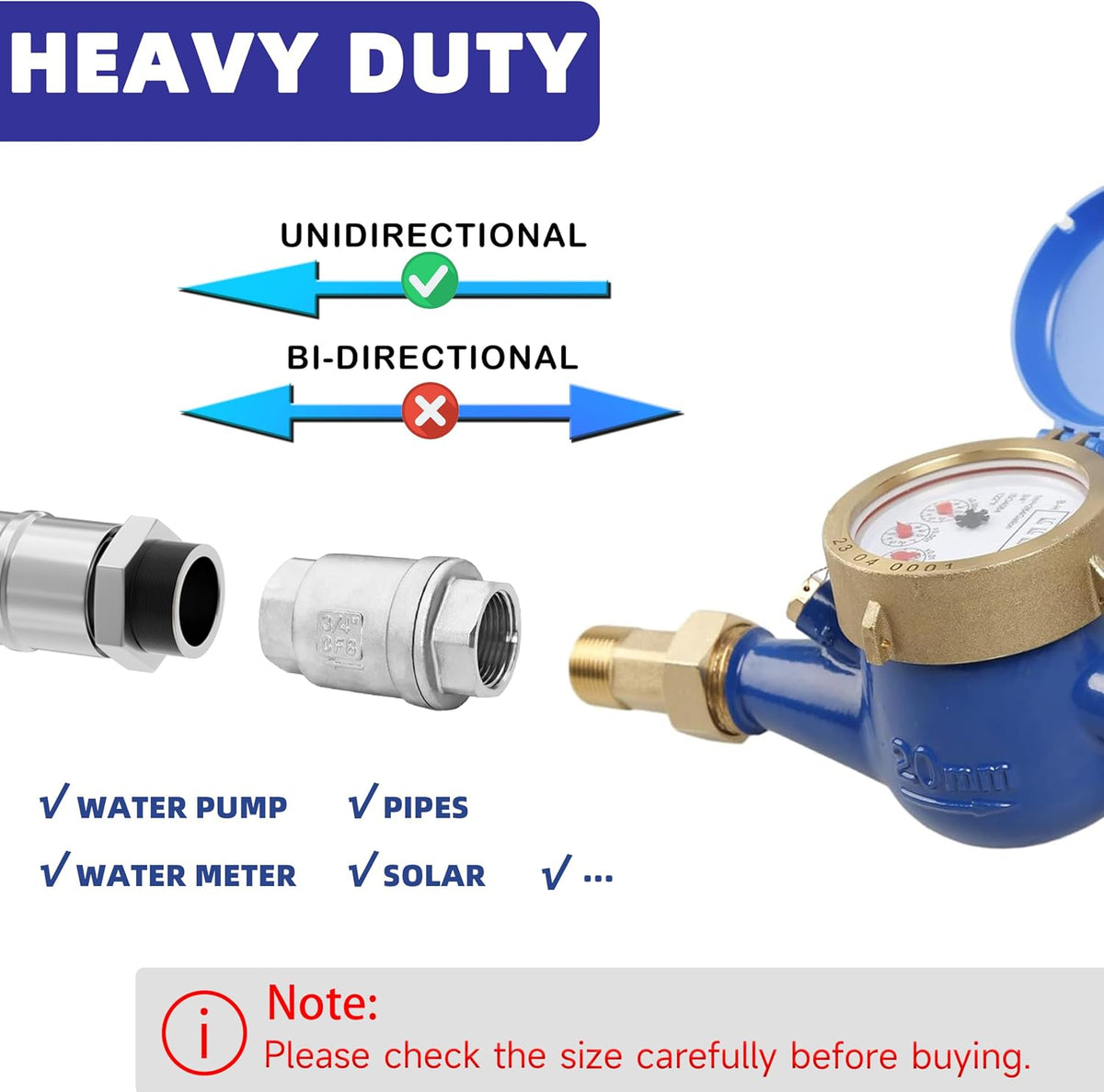 2" NPT Vertical Spring Check Valve, Stainless Female Thread, 1000 WOG, DN50