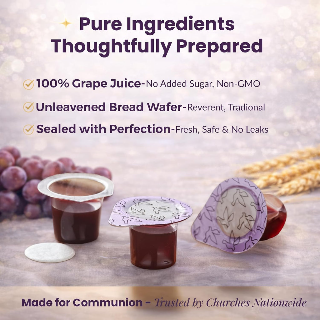 Prefilled Communion Cups with Wafers - 30 Count