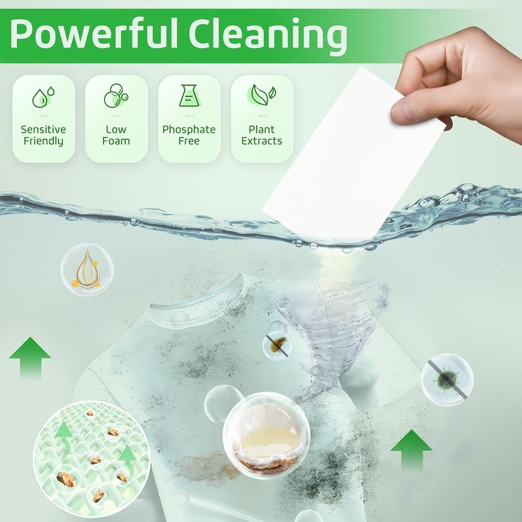 Laundry Detergent Sheets Fresh Scent 160 Count Fast Dissolve