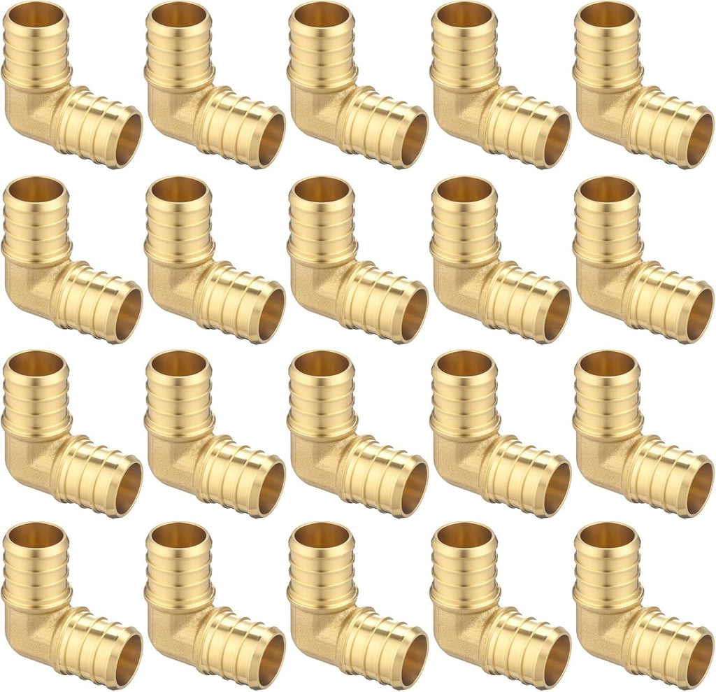 (20 Pack) Asterbacks 3/4 inch PEX Barb Crimp Elbow for PEX-A/B/C Pipe