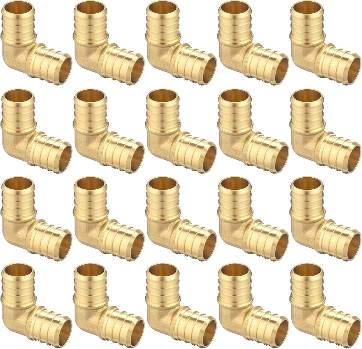 (20 Pack) Asterbacks 3/4 inch PEX Barb Crimp Elbow for PEX-A/B/C Pipe