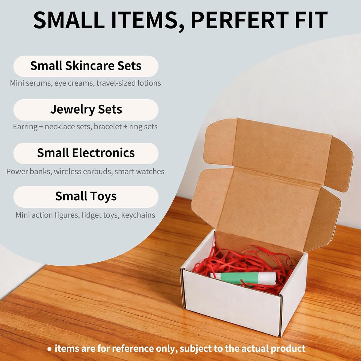 6" x 4" x 3" White Corrugated Cardboard Shipping Boxes Set of 25