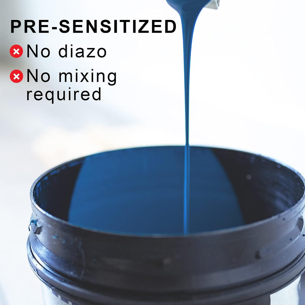 AP Blue Pre-Sensitized Photo Emulsion - Silk Screen Emulsion, 1 Qt | Premixed And Pre-Sensitized Photo Emulsion - No