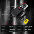 12 Quart Hydraulic Power Unit Double Acting Hydraulic Pump for Dump Trailer