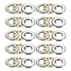 uxcell 10Pcs F5-10M Thrust Ball Bearings 5mm Bore 10mm OD 4mm Thick