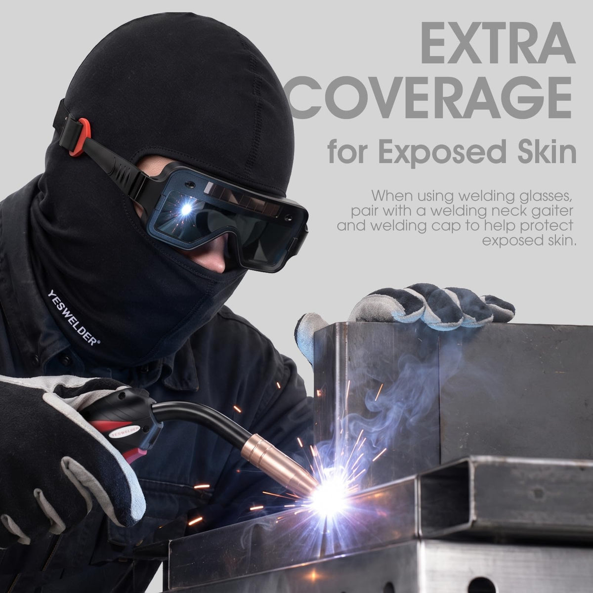 True Color Auto-Darkening Welding Goggles, 2-Sensor View