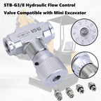 STB-G3/8 Hydraulic Flow Control Valve Compatible with Mini Excavator