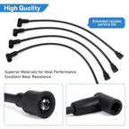 Spark Plug Cable Set for Mercury Marine 4-Cyl Outboard 100-125HP, 4Pcs