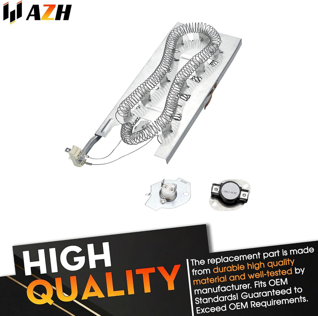 Heating Element Replacement For Maytag MED8200FC1 MED8200FC2 MED8200FW1 MED8200FW2 MED8630HC0 MED8630HC2 MED8630HW2 MED9600SQ0 MED9700SB0 MED9700SQ0 MED9800TK0 MED9800TQ0 MEDB765FC0 MEDB765FW0 Dryer